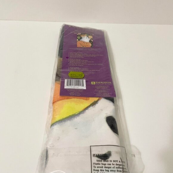 Evergreen Satin Reflections Flag Halloween Pumpkin Ghost 29" x 43" - Picture 13 of 16